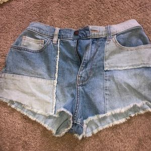 Hollister mixed fabric shorts